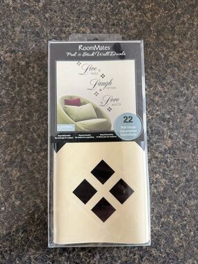 RoomMates Cream and Black Peel & Stick Wall Decals - Inspirational Script Set